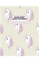 Blank Sheet Music Notebook