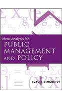 Meta-Analysis for Public Management and Policy