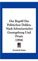 Begriff Des Politischen Delikts