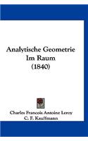 Analytische Geometrie Im Raum (1840)