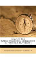 Berichte Der Naturforschenden Gesellschaft Zu Freiburg I. B.
