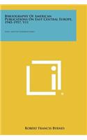 Bibliography of American Publications on East Central Europe, 1945-1957, V11