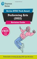Pearson REVISE BTEC Tech Award Performing Arts Revision Guide inc online edition - for 2025 and 2026 exams