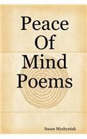 Peace Of Mind Poems