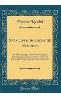 Sprachpsychologische Studien