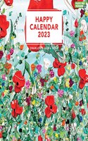 Happy Square Wall Calendar 2023