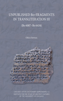 Unpublished Bo-Fragments in Transliteration III
