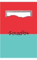 Notebook: 6" x 9", 120 fully lined pages, Soft glossy cover, Unique ripped label design