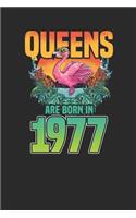 Queens Are Born In 1977: Dotted Bullet Notebook - Birthday Gift or Anniversary Gift Idea