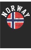 Notebook: Norway Dot Grid 6x9 120 Pages