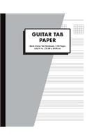 Guitar Tab Paper