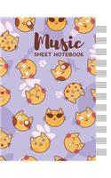 Music Sheet Notebook