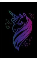 Unicorn: Colorful, rainbow unicorn Notebook (6x9 Journal), Lined Writing Notebook