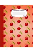 Cherry Composition Notebook