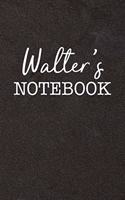 Walter's Notebook: Personalized Scrapbook for Men