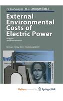 External Environmental Costs of Electric Power