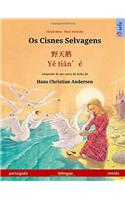 The Wild Swans. Adapted from a Fairy Tale by Hans Christian Andersen. Bilingual Children's Book (Portuguese - Chinese)
