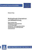 Multinationale Unternehmen und Mitbestimmung