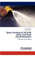 Spray forming of Al-Si-Pb alloys and their characterization
