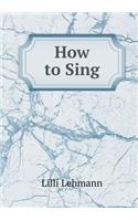 How to Sing