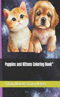 Puppies and Kittens Coloring Book