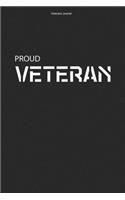 Veterans Journal: 100 Pages - Graph Paper Grid Interior - 4th of July Army Navy Vet PTSD Soldier Marine US Patriot