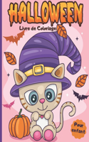 Livre de Coloriage Halloween Pour Enfant: Mignons dessins de Halloween - Cahier de coloriage pour les petits à partir de 2 ans - Cahier d'activités Halloween pour enfant 2-4 ans 3-5 ans 6 4-