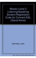 Mosaic Level 2 Listening/Speaking Student Registration Code for Connect ESL (Stand Alone)