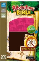 Adventure Bible-NIV: New International Version, Chocolate / Hot Pink, Italian Duo-Tone
