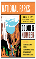 National Parks Color by Number Kit