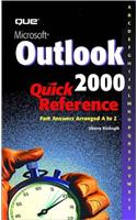 Outlook 2000: Quick Reference (Que Quick Reference Series)
