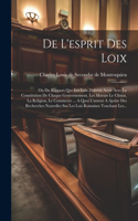 De L'esprit Des Loix