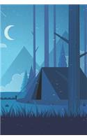Forest Landscape: Graph Paper Notebook, 6x9 Inch, 120 pages