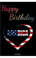 Happy Birthday America Notebook