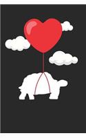 Valentine's Day Notebook - Valentine's Day Gift for Animal Lover - Valentine's Day Turtle Journal - Turtle Diary