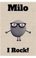 Affirmation Journal Milo I Rock!: A personalized monogram journal just for you!
