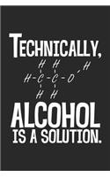 Technically Alcohol is a solution