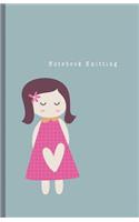 Notebook Knitting: 2:3 Ratio Design Blank Knitter's Journal Graph Paper Notebook on Your Design Knitting Charts for Creative New Patterns Composition Notebook Little G