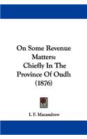 On Some Revenue Matters