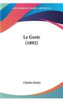 Geste (1892)