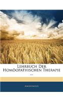 Lehrbuch Der Homoopathischen Therapie ...