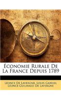 Économie Rurale De La France Depuis 1789