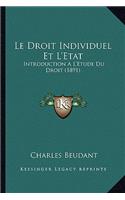 Le Droit Individuel Et L'Etat