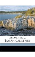 Memoirs ... Botanical Series Volume 8, No.1