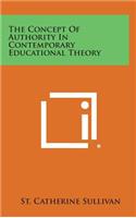 The Concept of Authority in Contemporary Educational Theory