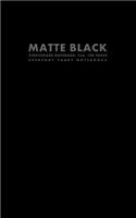 Matte Black Storyboard Notebook, 5x8, 100 Pages