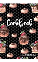 Cookbook with Blank Pages: Blank Recipe Cookbook Journal V1