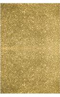 Fine Dark Gold Glitter Journal