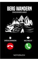 Berg Wandern Eingehender Anruf