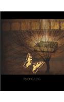 Reading Log: Gifts For Book Lovers, Reading Tracker & Review Journal For 100 Books Antique Butterfly & Tree Design